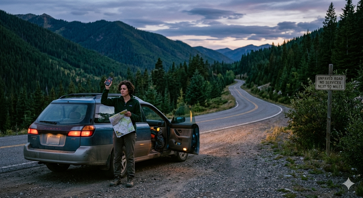lost mountain road no signal story